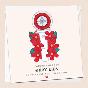 Stray Kids Grußkarte - K-Pop Geburtstagskarte - Leuchtstab - Hyunjin - Felix - Bang Chan - Han - Changbin - Lee Weiss - IN - Seungmin