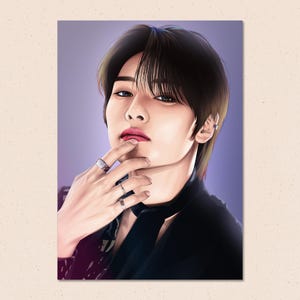 I.N von Stray Kids Art Print - Poster - Jeongin - SKZ - Druck - K-Pop Art Print - Jeong In Art