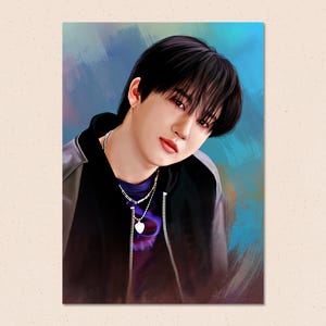 Changbin from Stray Kids Art Print - Poster - Seo Changbin - SKZ - Print - K-Pop Art Print - Chang Bin Art