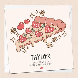 Gepersonaliseerde kaart - Pizza My Heart - verjaardag - verjaardag - partner - vriend - vriendin - echtgenoot - vrouw - voor haar - voor hem