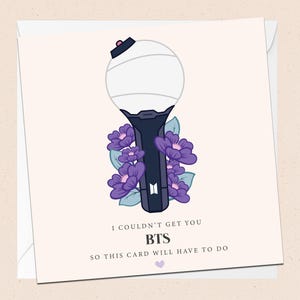 BTS-wenskaart - met envelop - K-Pop verjaardagskaart - Jin - Suga - J-Hope - RM - Jimin - V - Jungkook - Taehyung - Namjoon - Yoongi