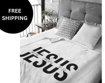 Jesus The Truth The Way The Life Blanket, Religious Blanket, Religious Gift, Christian Blanket, Christian Gifts, Scripture Blanket