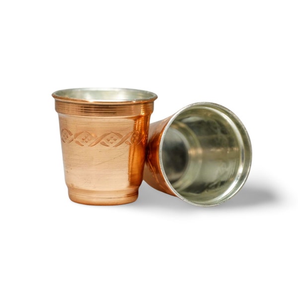 Kupfer Shot Gläser - Handgefertigt aus reinem Kupfer (6er Set)