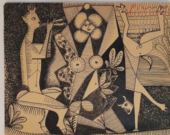 PICASSO Vintage Print 1955 