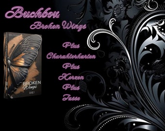 Book box volume 1 ** paperback Broken Wings volume 1+ cup + character cards+ book candles
