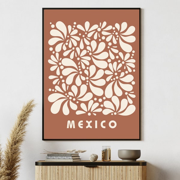 Mexican Talavera Inspired Digital Poster, Mexican Talavera print, Talavera Wall Art, Mexican Wall Art Print