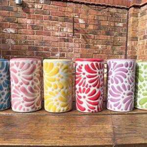 NEW! Mexican Tequila shot glass - Talavera Ceramic - Bachelorette shot glass, Hen & Stag do Shot Glasses, Bridesmaid gifts, wedding favors image 1