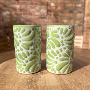 NEW! Mexican Tequila shot glass - Talavera Ceramic - Bachelorette shot glass, Hen & Stag do Shot Glasses, Bridesmaid gifts, wedding favors image 2