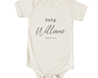 Custom Announcement Baby Onesie®, Personalized Baby Onesie®, Coming Soon Onesie®