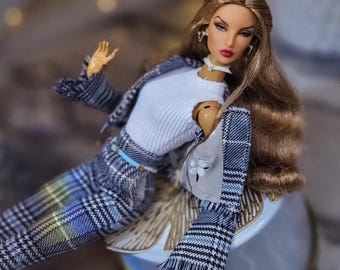 PDF Digital Pattern: Doll Business Suit - Jacket, Pants & Tank Top for Integrity Toys, Poppy Parker, Fashion Royalty, with instructions