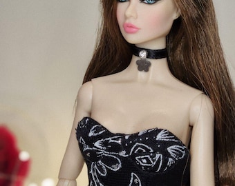 Doll Outfit: Black Blossom Gown for Poppy Parker, Integrity Toys