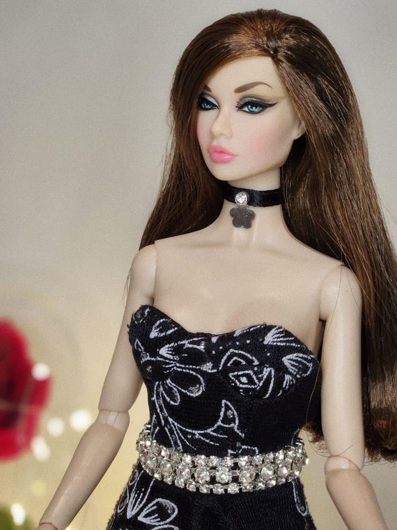 Doll Outfit: Black Blossom Gown for Poppy Parker, Integrity Toys - Etsy