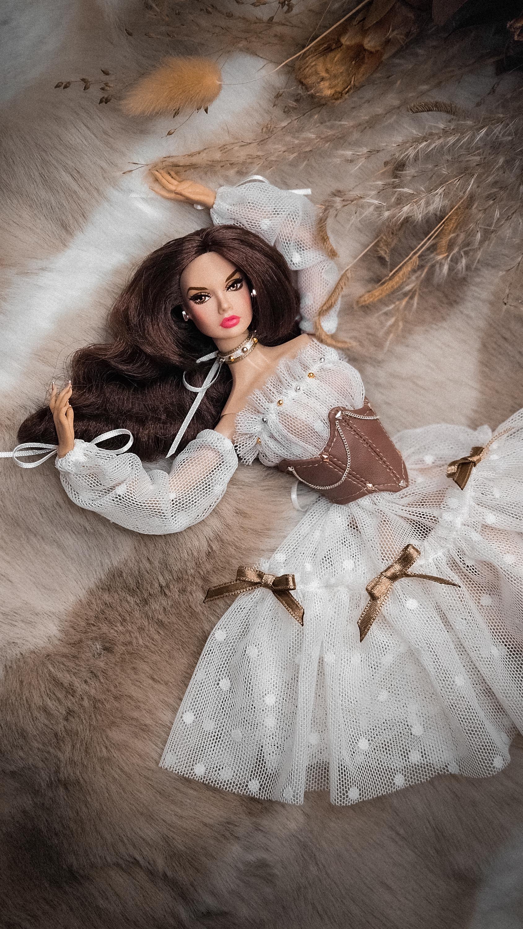 barbie boho dress Handcrafted with premium organza