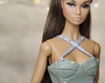 Doll Outfit: Sparkling Gown, Corset Set with Tulle Skirt for Poppy Parker, Integrity Toys