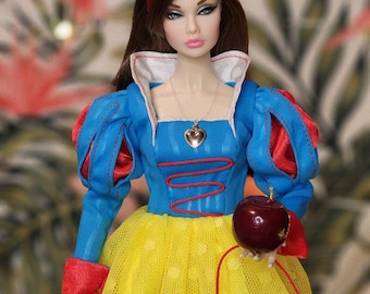 Doll Outfit: Fairy Tale Ball Gown, Snow White Dress for Poppy Parker, Integrity Toys
