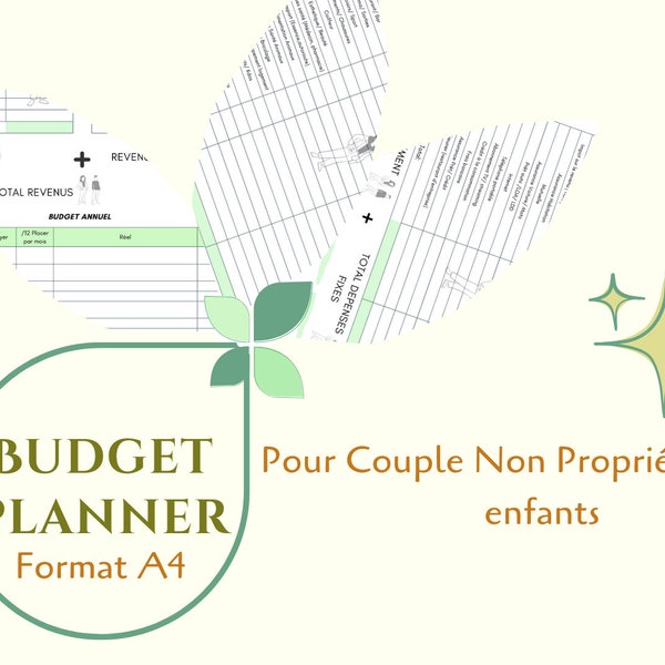 Budget Planner Français Couple Non propriétaire avec enfants