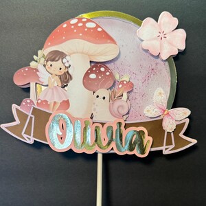 Fairy Cake Topper | Cake Topper | Fairies birthday theme| Girl Birthday Theme | Customized Cake Topper | Spring Birthday