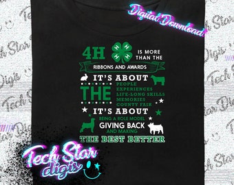 4H It's All About Life 4H Club Digital Download PNG