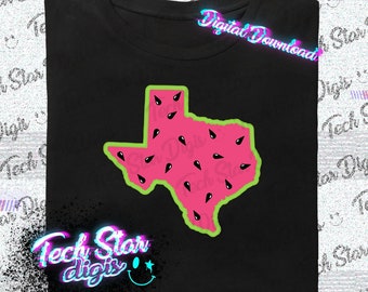 Watermelon Texas Digital Download PNG