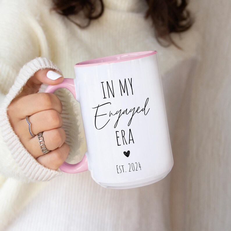 In My Engaged Era Personalized Mug, Future Mrs Mug, Bridal Shower Gift