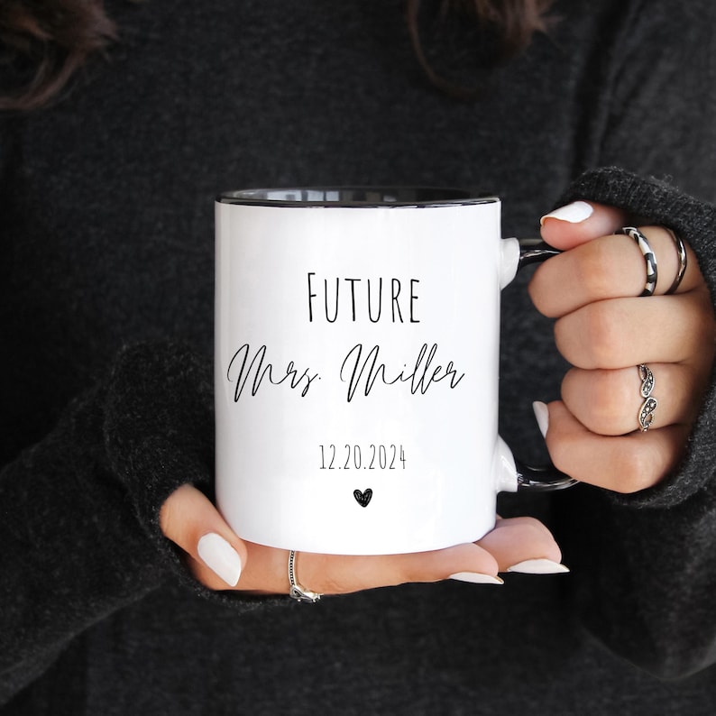 In My Engaged Era Personalized Mug, Future Mrs Mug, Bridal Shower Gift