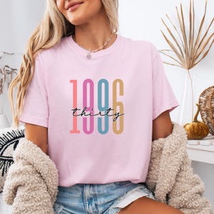 Comfort Colors 1996 Shirt, 30th Birthday Shirt, Best Friend 30th Birthday Gift, Turning 30, 30th Birthday Gift For Women Milestone Birthday zdjęcie 4