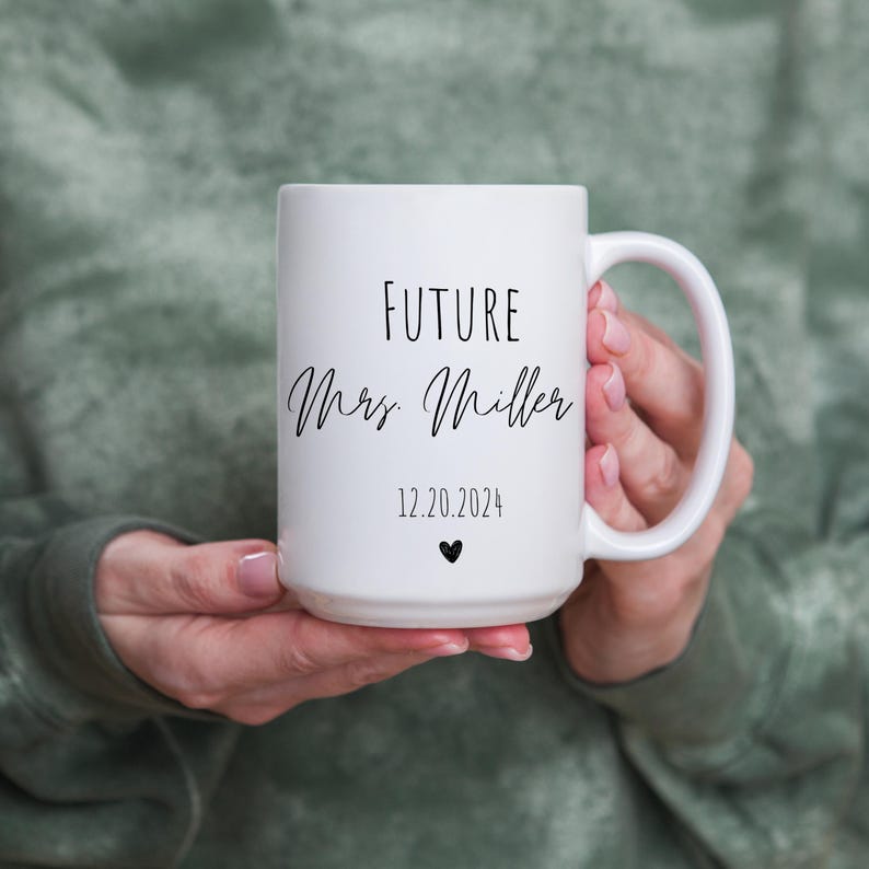 In My Engaged Era Personalized Mug, Future Mrs Mug, Bridal Shower Gift