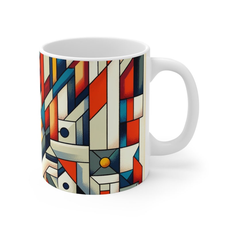 Cubism Abstract Coffee Mug, Cubist Painting, Beautifully Abstract Art ...