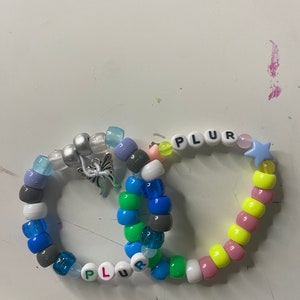 Random PLUR kandi bracelets