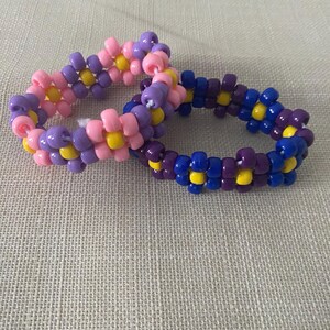 Custom kandi flower cuffs
