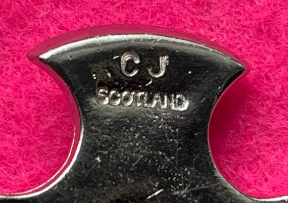 Vintage CJ Scotland Celtic brooch - image 5