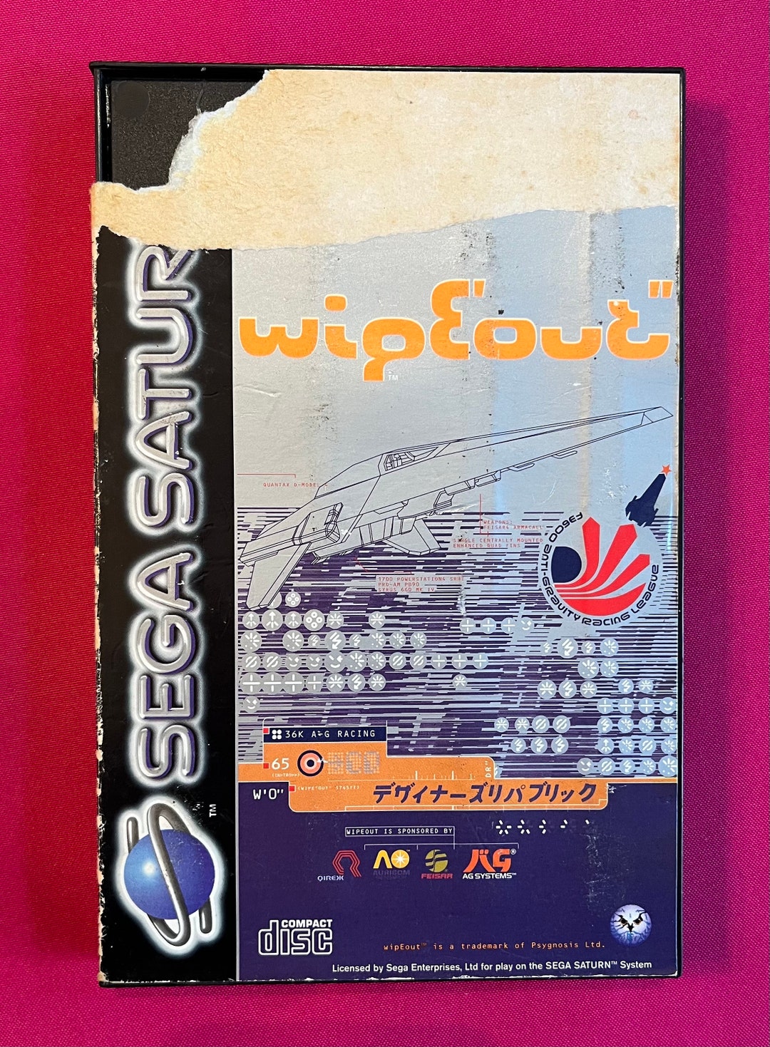 Sega Saturn Wipeout Videogame