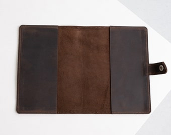 Leather journal cover, Refillable leather journal, A5 journal cover, Travelers notebook cover, Custom refillable planner, Custom journal