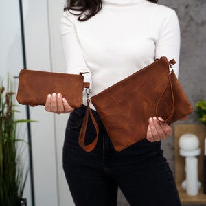 Borsa per il trucco da donna, Borsa per il trucco personalizzata, Borsa per il trucco con iniziale, Accessori per il trucco, Custodia per il trucco in pelle, Borsa per il trucco in pelle