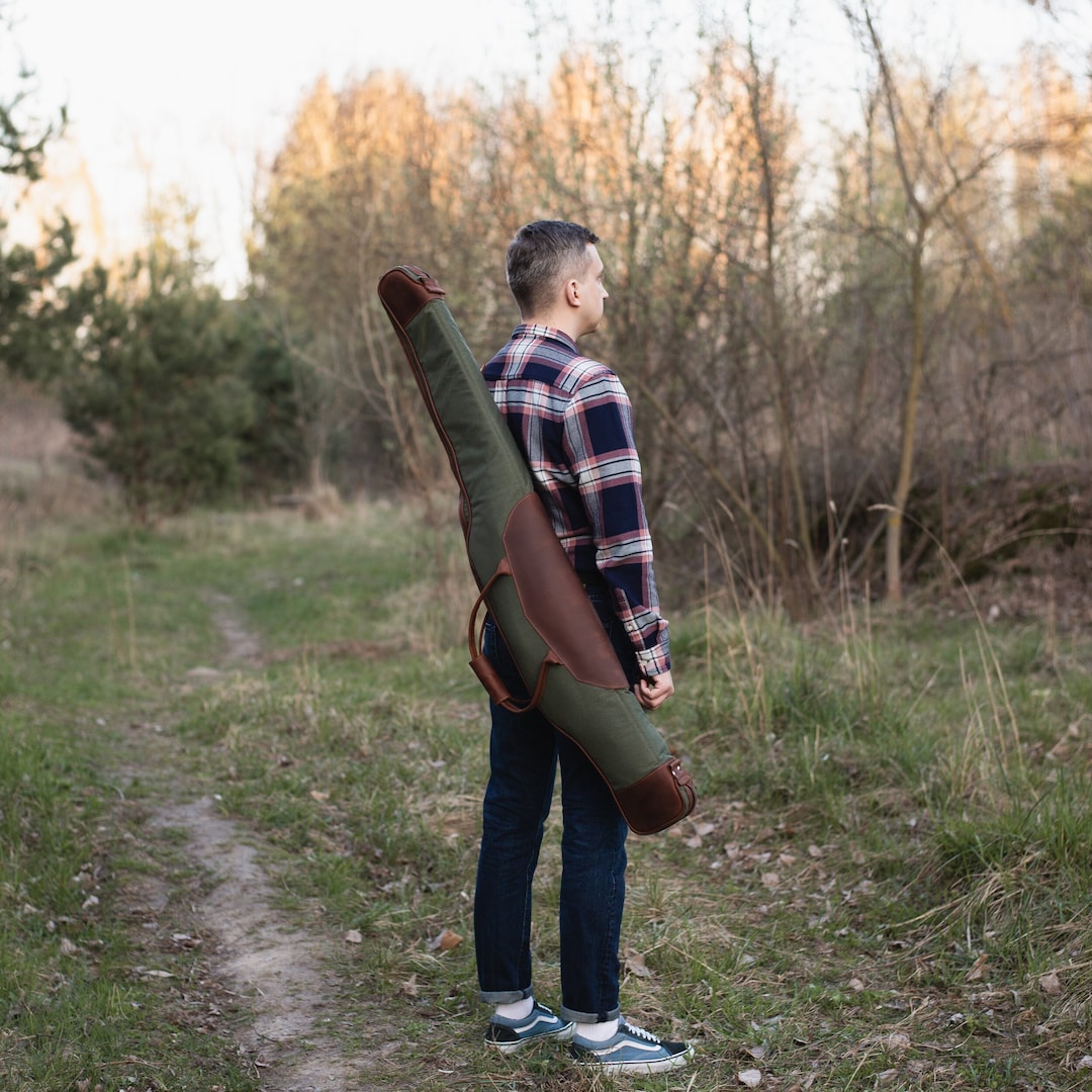 Personalized Rifle Case, Leather Rifle Case, Leather Rifle Cover, Leather Rifle Bag, Shotgun