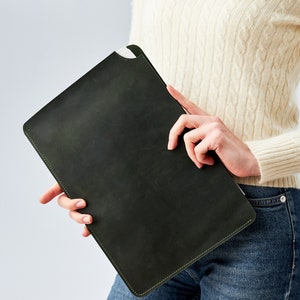Carpeta hecha a mano, Carpeta de oficina, Portafolio de cuero para mujer, Carpeta grabada, Carpeta personalizada, Folio de cuero A4, Carpeta con monograma