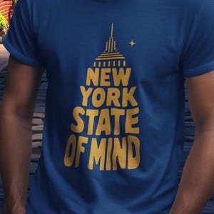 Koszulka Vintage New York State Of Mind Klasyczna koszulka Rock n Roll Retro Billy Joel Tee Unisex Softstyle Koszulka 70s Band Merch Music Gift
