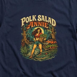Elvis Polk Salad Annie Vintage T-Shirt, Retro 70s Rock Tee, Southern Swamp Graphic Shirt, Classic Elvis Inspired Fan Gift