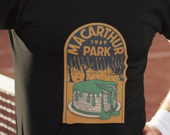 MacArthur Park 1969 T-Shirt – Vintage 60s Music Tee – Funny Classic Rock Shirt – Retro Song Lyric Gift for Men & Women