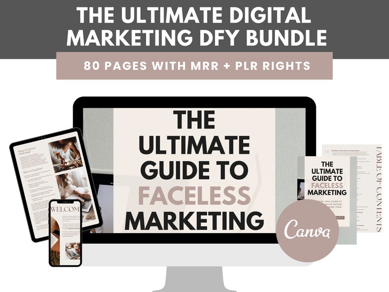 The Ultimate Guide to Faceless Marketing | Faceless Marketing MRR + PLR ...