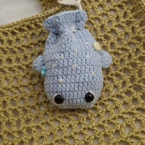 Whale Shark Purse, Crochet Purse