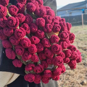 Boquet Blanket, Crochet Bouquet Blanket, Crochet Rose Bouquet, Handmade Blanket