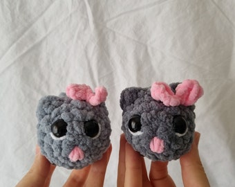 Sad Hamster, Tiktok Sad Meme, Crochet, Coquette Hamster, Amigurumi, Handmade Hamster Keychain, Crochet Sad Hamster, Pulshies Sad Hamster