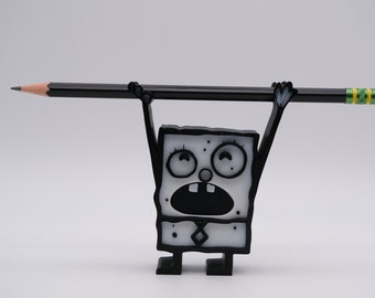 Doodlebob Pencil Holder Desk or Display Piece, Holds pens markers and other small items