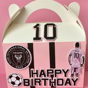 Messi Miami Party Favor Boxes