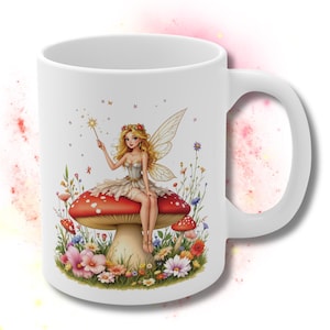 Whimsical Fairy Mug: Fairycore Coffee Cup, Enchanted Forest Drinkware