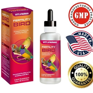 VITOFARMA Supplement Fertilty Bird 60ML Increased Breeding Vitamina PARA PAJAROS