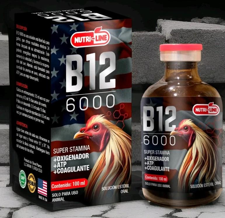 Super vitamin B12 6000 for Roosters para gallos