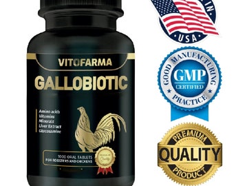 Gallobiotique Vitamines Minéraux Acides aminés pour Gallos Rooster 100 comprimés