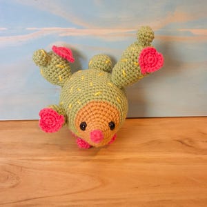 Mashup Hedgehog Succulent Plushie - Amigurumi Crochet Hedgehog Succulent Cacti Plushie - Handmade - Customizable - Made-to-Order
